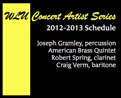 2012-2013 WLU Concert Artist Series