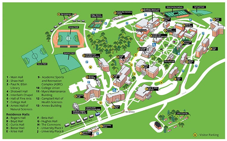 Central State University Campus Map
