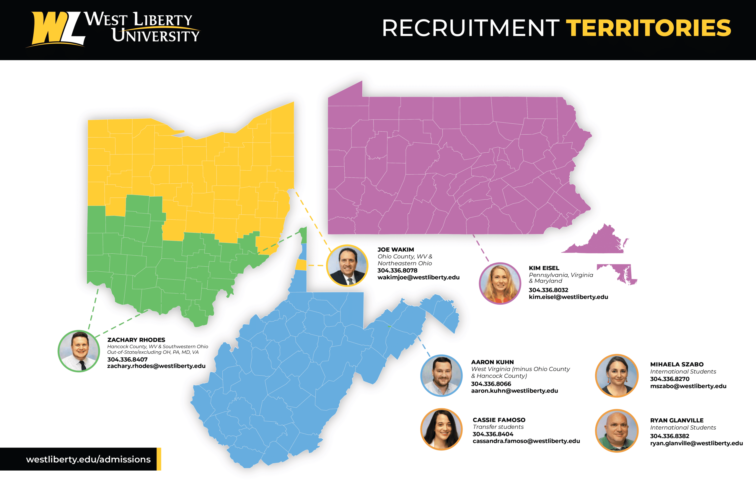 Wvu Criminology Major Map Recruitment Territories -