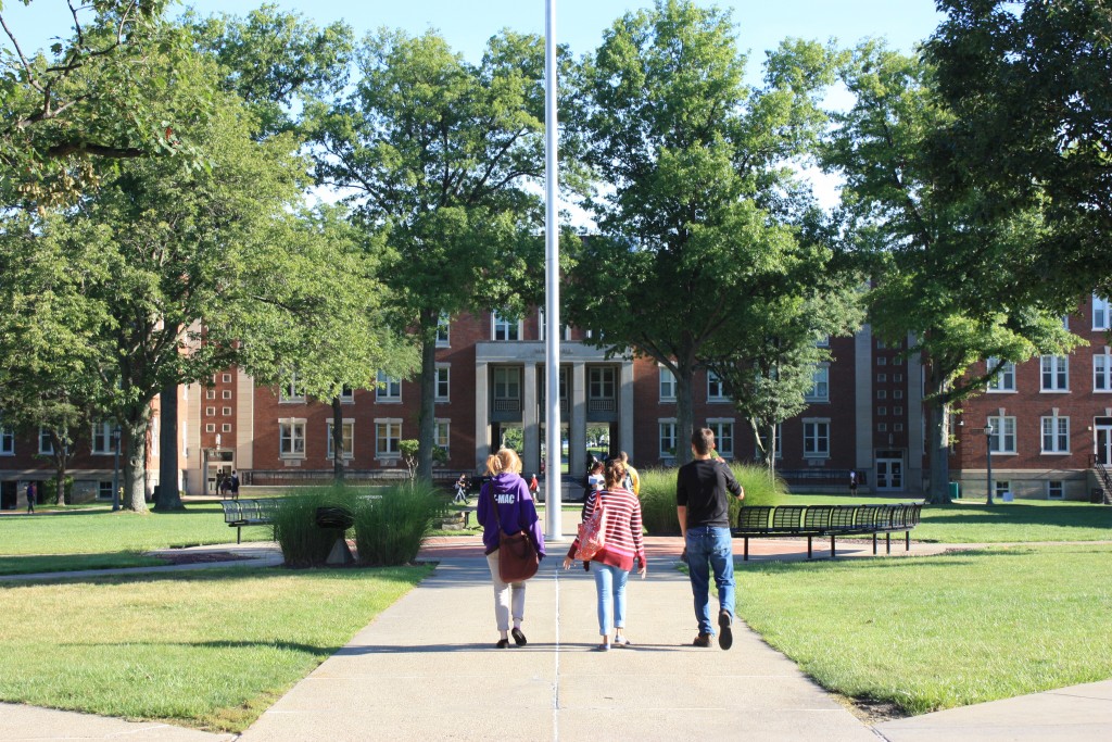 A photo of the quad on the WLU Campus