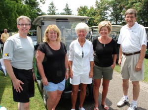 From-left-Alumni-Director-Ron-Witt-Carol-Loew-Brenda-Thomas-Sharon-Saseen-President-Stephen-Greiner-crop