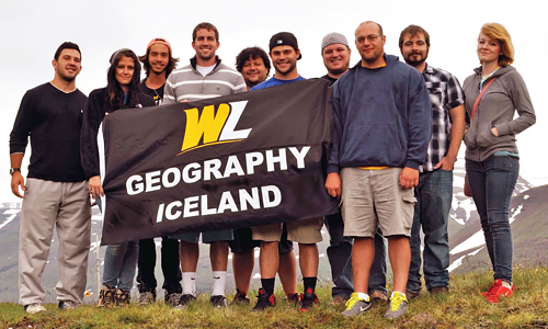 WLU Students in Iceland