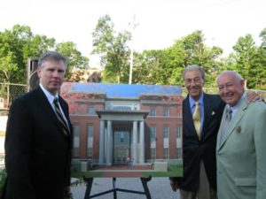 President Capehart, Dr. Clyde Campbell, WLU friend Dick Dlesk.