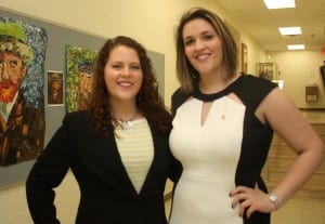 SGA officers 2015-2016, Megan Bobes, Allyson Ashworth