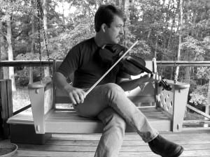Doug Van Gundy and his fiddle.