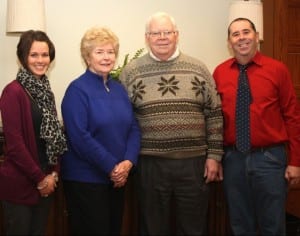 Dental Hygiene Director Stephanie Meredith, Linda & David Edwards, Dean Robert Kreisberg