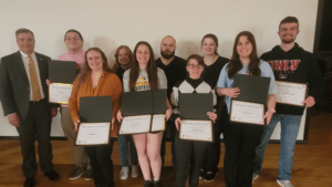 RECAP Award Recipients with President Borchers