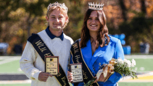 WLU Homecoming 2024 royalty Queen Abbey Horvath and King Kobe Hill.