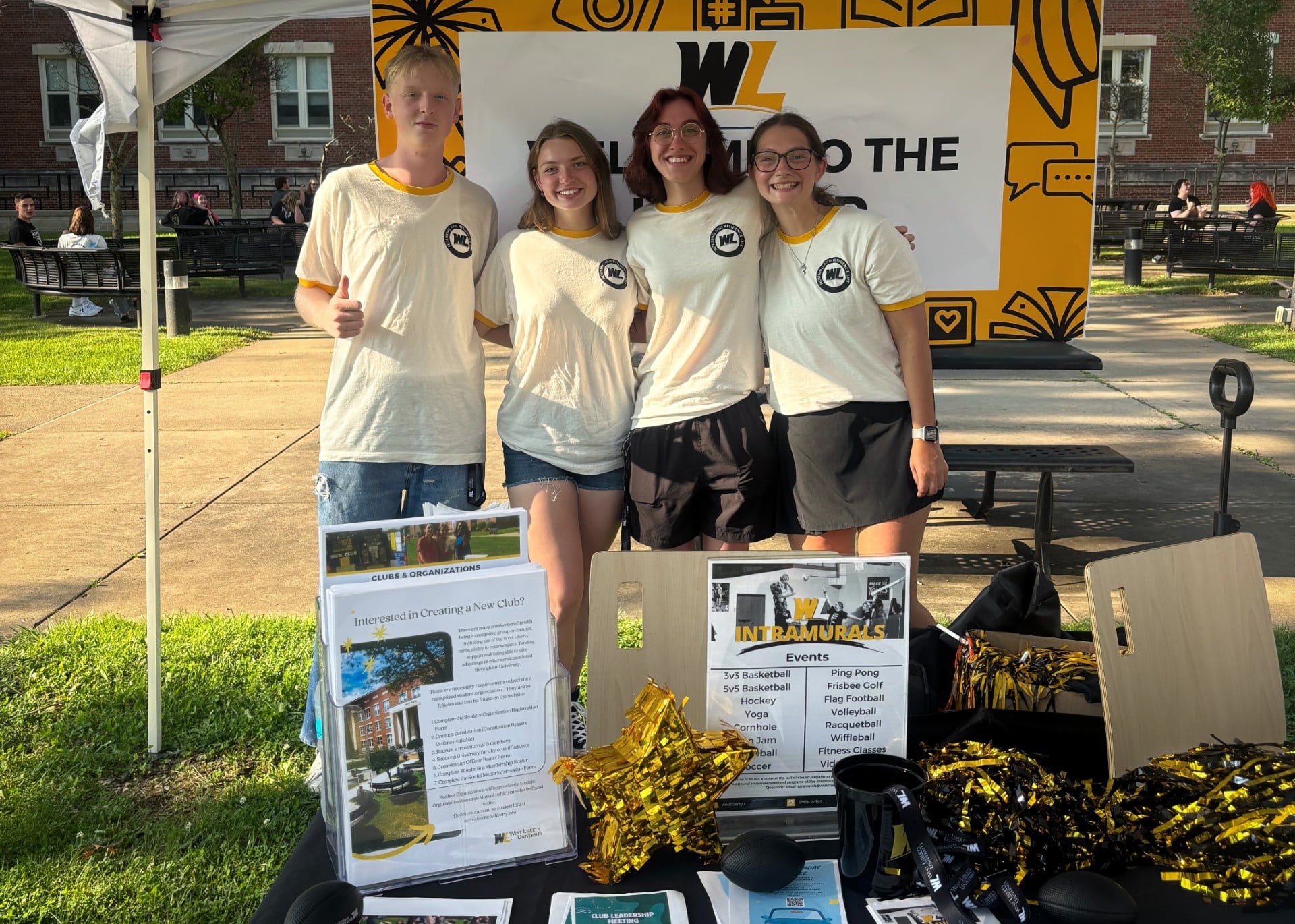Resident Assistants welcome new West Liberty University students and highlight ways to get involved on campus during TopperFest.
