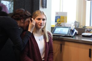 Students in Speech and Hearing Clinic