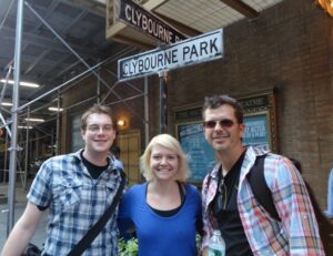 Spencer Thomas, Cassie Hackbert, Professor Mike Aulick in NYC