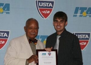 David Dinkins presents award to Tyler McCullough