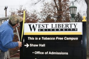 sign installation
