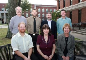 From left (seated) Jeremy Larance, Donna Lukich, Paula Tomasik, (standing) Peter Staffe, Ryan McCullough, Robert Kruse and Steven Criniti.