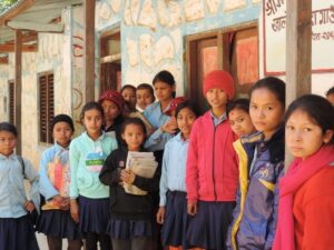 Children like these will benefit from the book drive.