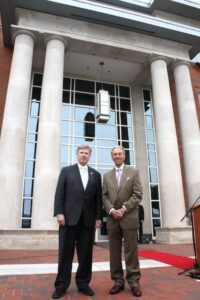 Presidents Capehart, Campbell @ dedication sized