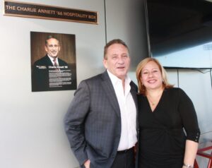 Charlie and Letty Annett at the Sept. 11 dedication.