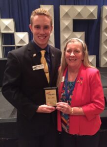 Hayden Blazer receives his Whos Who Award.