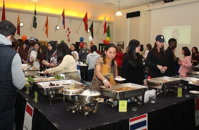The International Student community on campus is an active group of students who happily share their culture with others.